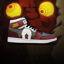 Turbo Granny High-Top Leather Sneakers Custom Name -  Dandadan - Angle 4