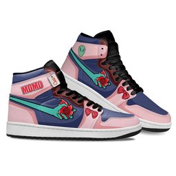 Momo Ayase High-Top Leather Sneakers Psychic Hands -  Dandadan - Angle 3