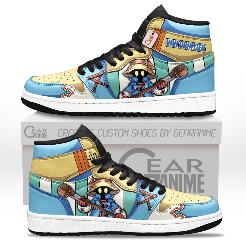 Vivi Ornitier Shoes Games Custom J1-Sneakers GearAnime.com