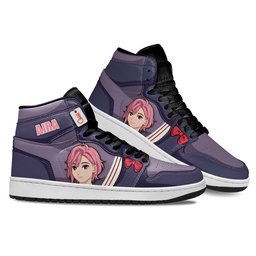 Aira Shiratori High-Top Leather Sneakers Custom Name -  Dandadan - Angle 3
