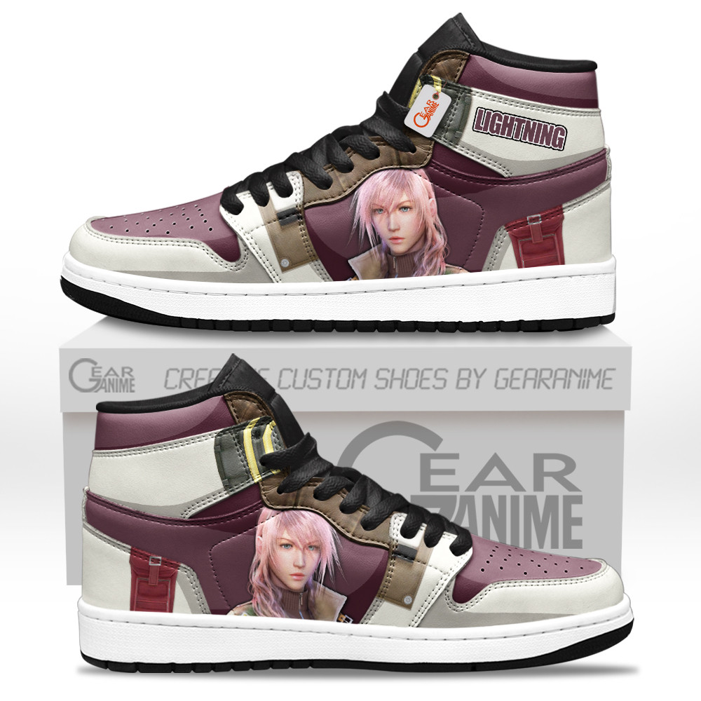 Lightning Claire Farron J1-Sneakers Games Custom Shoes GearAnime.com
