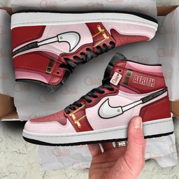 Aerith Gainsborough Shoes Games Custom J1-Sneakers GearAnime.com