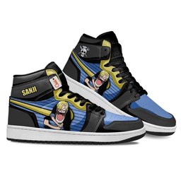 Sanji High-Top Leather Sneakers Big Mouth Personalized Collection -  One Piece - Angle 3