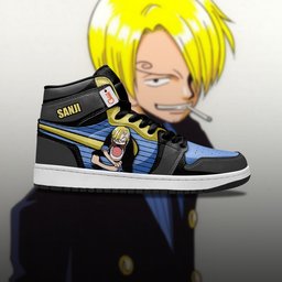 Sanji High-Top Leather Sneakers Big Mouth Personalized Collection -  One Piece - Angle 4