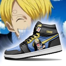 Sanji High-Top Leather Sneakers Big Mouth Personalized Collection -  One Piece - Angle 5