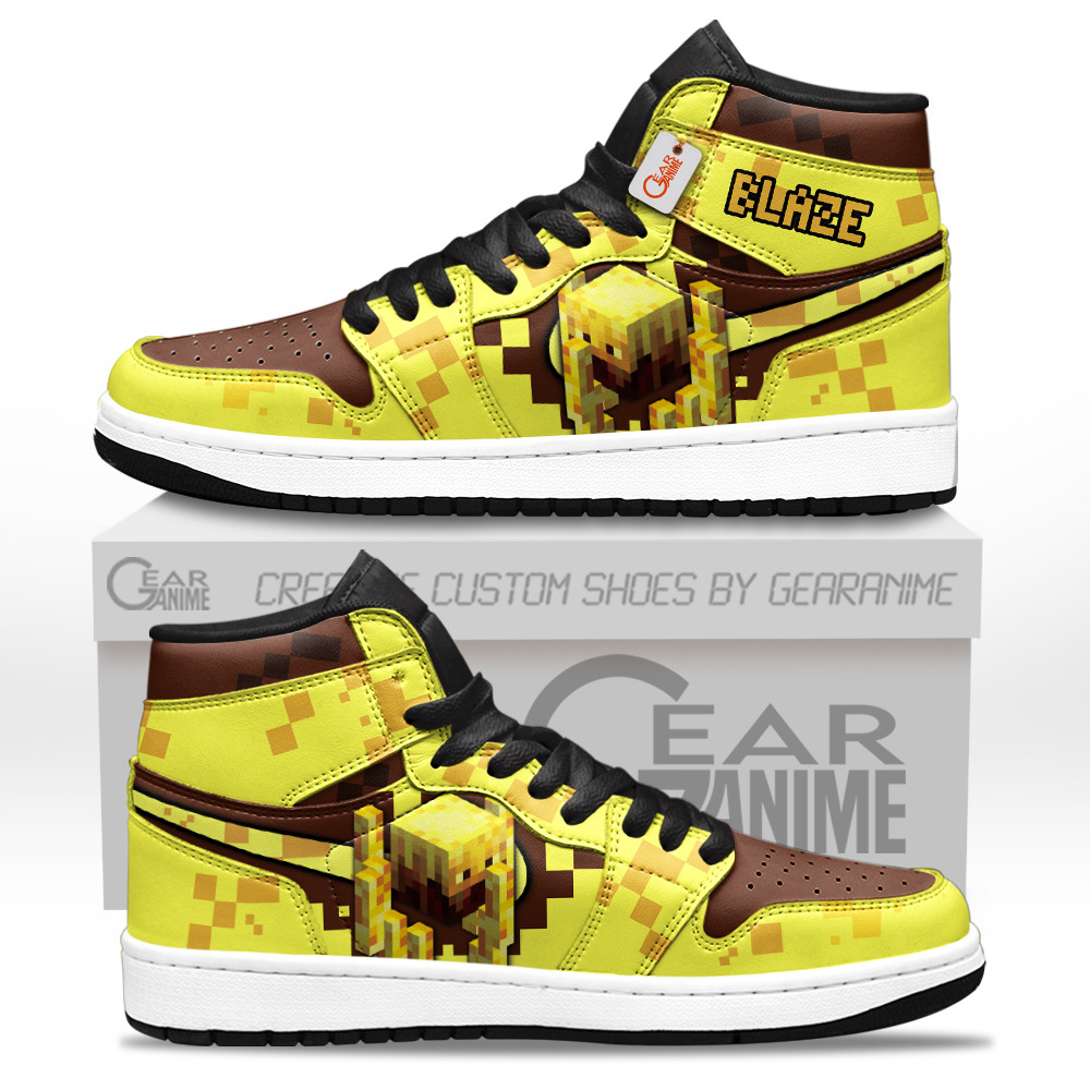 Blaze J1-Sneakers Personalized Minecraft Games Collection GearAnime.com