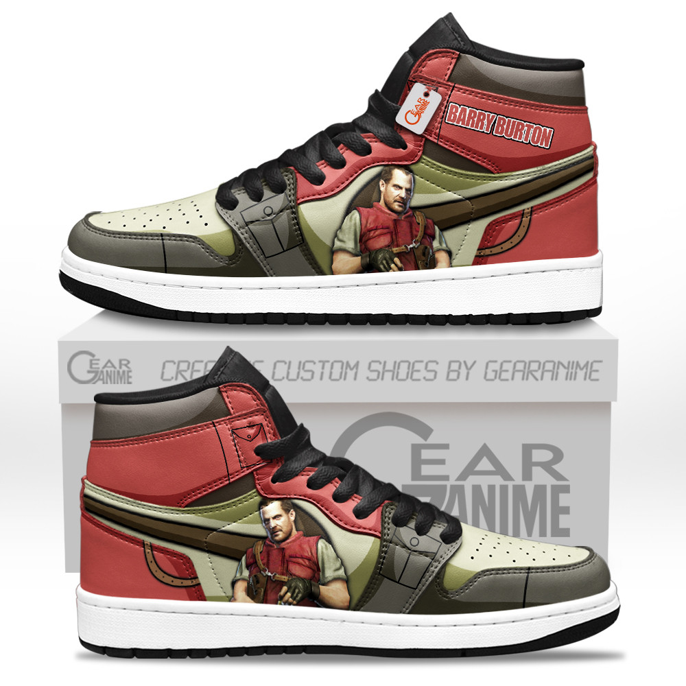 Barry Burton J1-Sneakers Games Collection Personalized GearAnime.com