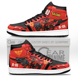 Gundam MSN-04 Sazabi J1s Sneakers Personalized NameGear Anime