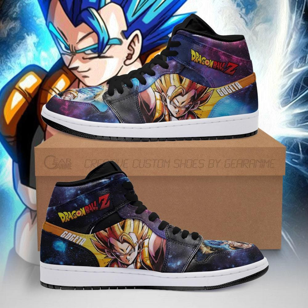 Gogeta Sneakers Galaxy Custom Dragon Ball Anime Shoes -  Dragon Ball Z - Angle 1