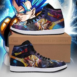 Gogeta Sneakers Galaxy Custom Dragon Ball Anime Shoes -  Dragon Ball Z - Angle 1