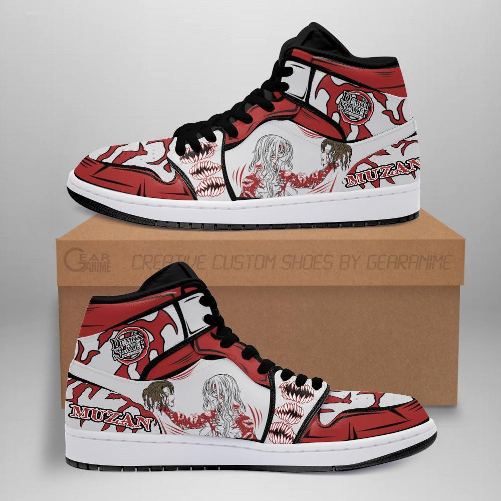 Muzan Kibutsuji Sneakers Anime Shoes -  Demon Slayer: Kimetsu no Yaiba - Angle 1