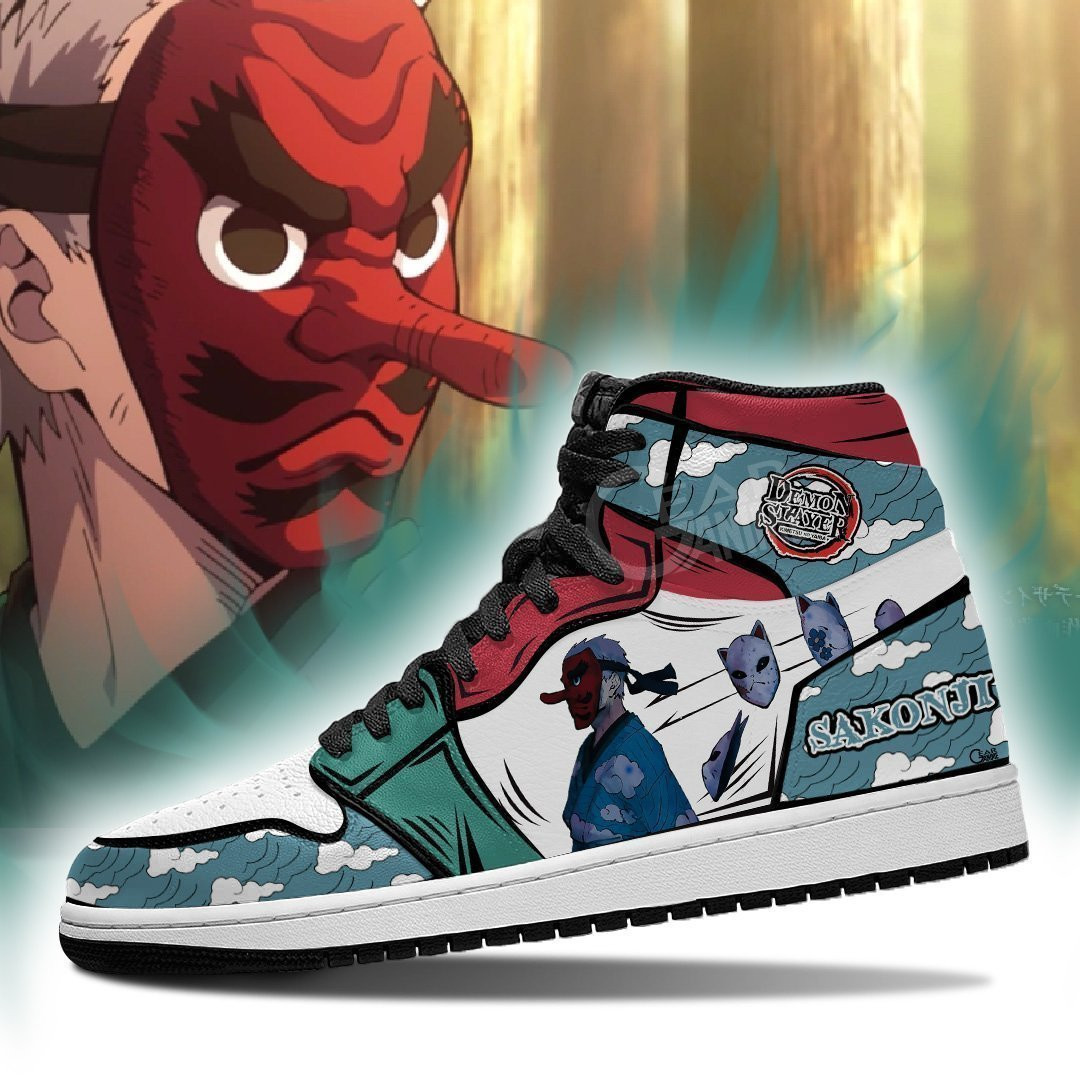 Sakonji Urokodaki Sneakers Anime Shoes -  Demon Slayer: Kimetsu no Yaiba - Angle 3