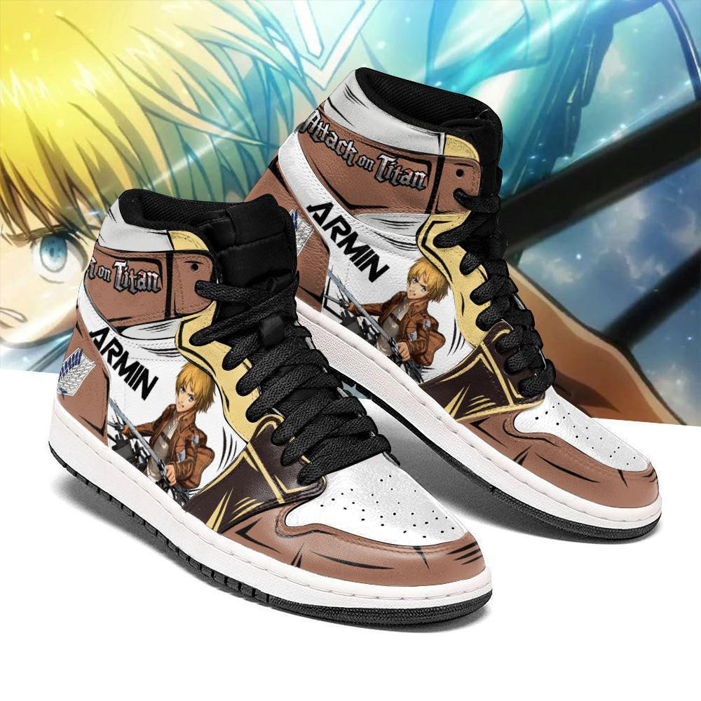 Armin Arlert Sneakers Anime Shoes -  attack on titan - Angle 2