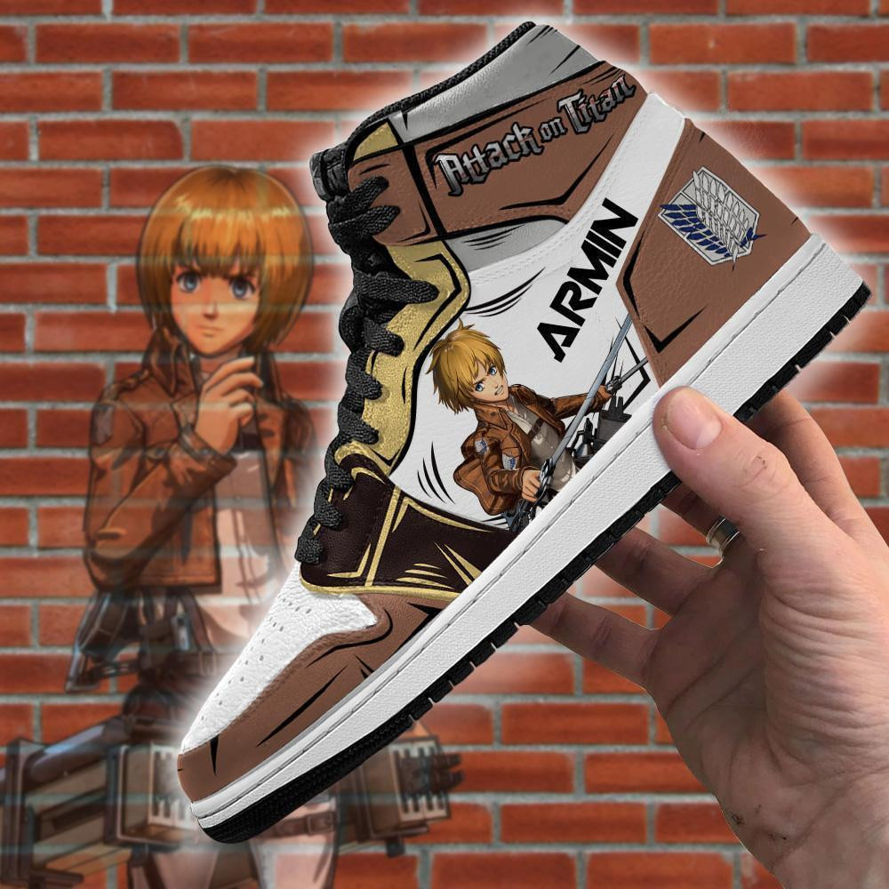 Armin Arlert Sneakers Anime Shoes -  attack on titan - Angle 4