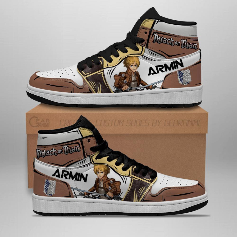 Armin Arlert Sneakers Anime Shoes -  attack on titan - Angle 1