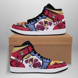 Monkey D. Luffy Gear Fourth Custom Anime Shoes For One Piece Fans -  One Piece - Angle 1