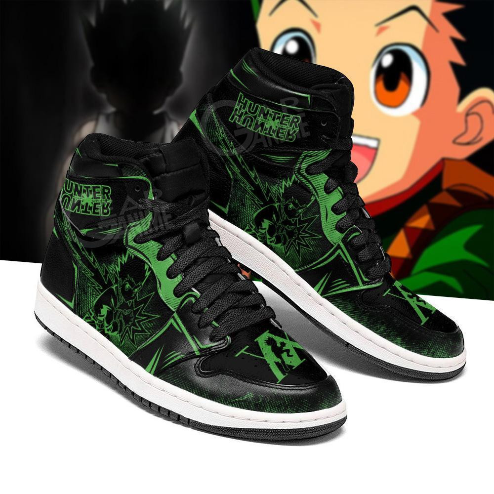 Gon Freecss Sneakers Dark Anime Shoes -  Hunter x Hunter - Angle 2