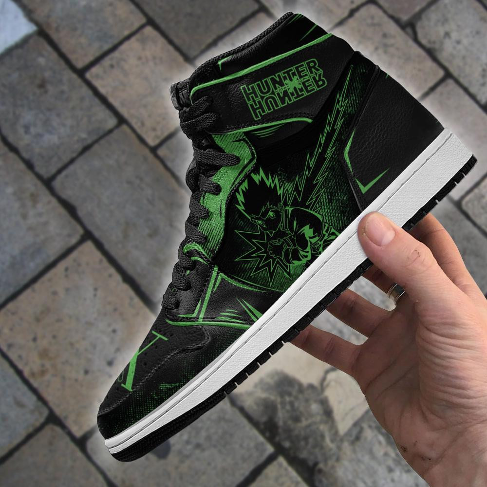 Gon Freecss Sneakers Dark Anime Shoes -  Hunter x Hunter - Angle 4