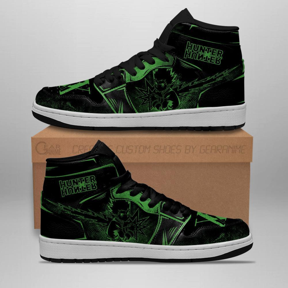 Gon Freecss Sneakers Dark Anime Shoes -  Hunter x Hunter - Angle 1