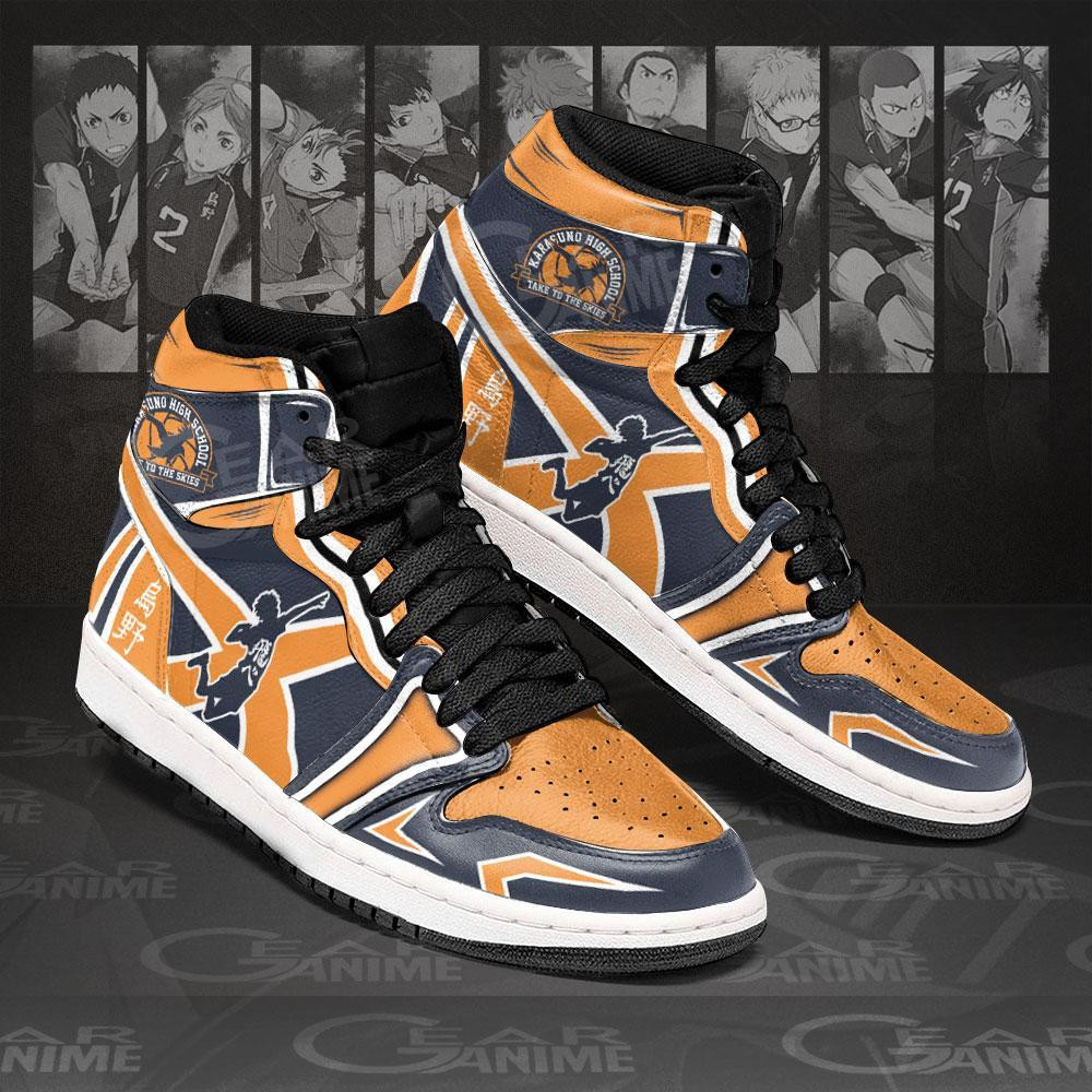 Karasuno High Sneakers Haikyuu Anime Shoes -  Haikyu!! - Angle 2