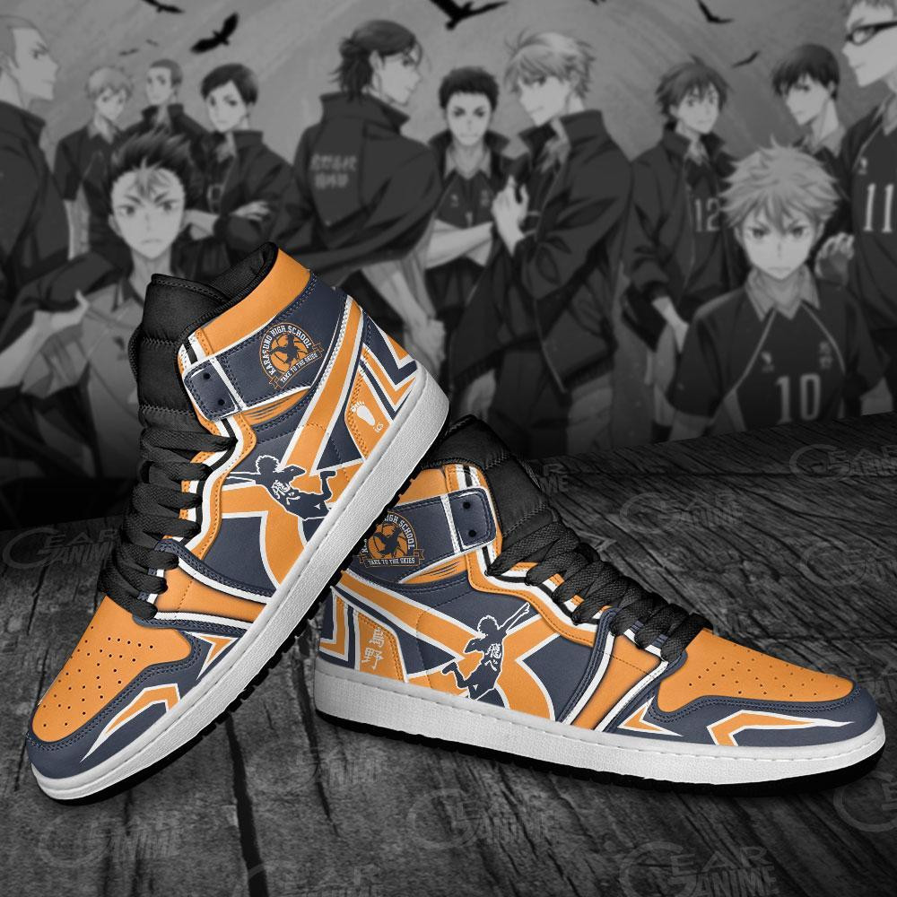 Karasuno High Sneakers Haikyuu Anime Shoes -  Haikyu!! - Angle 4