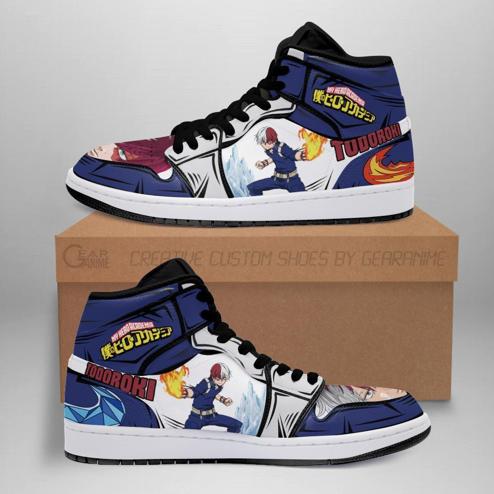 BNHA Shoto Todoroki Sneakers Anime Shoes -  My Hero Academia - Angle 1