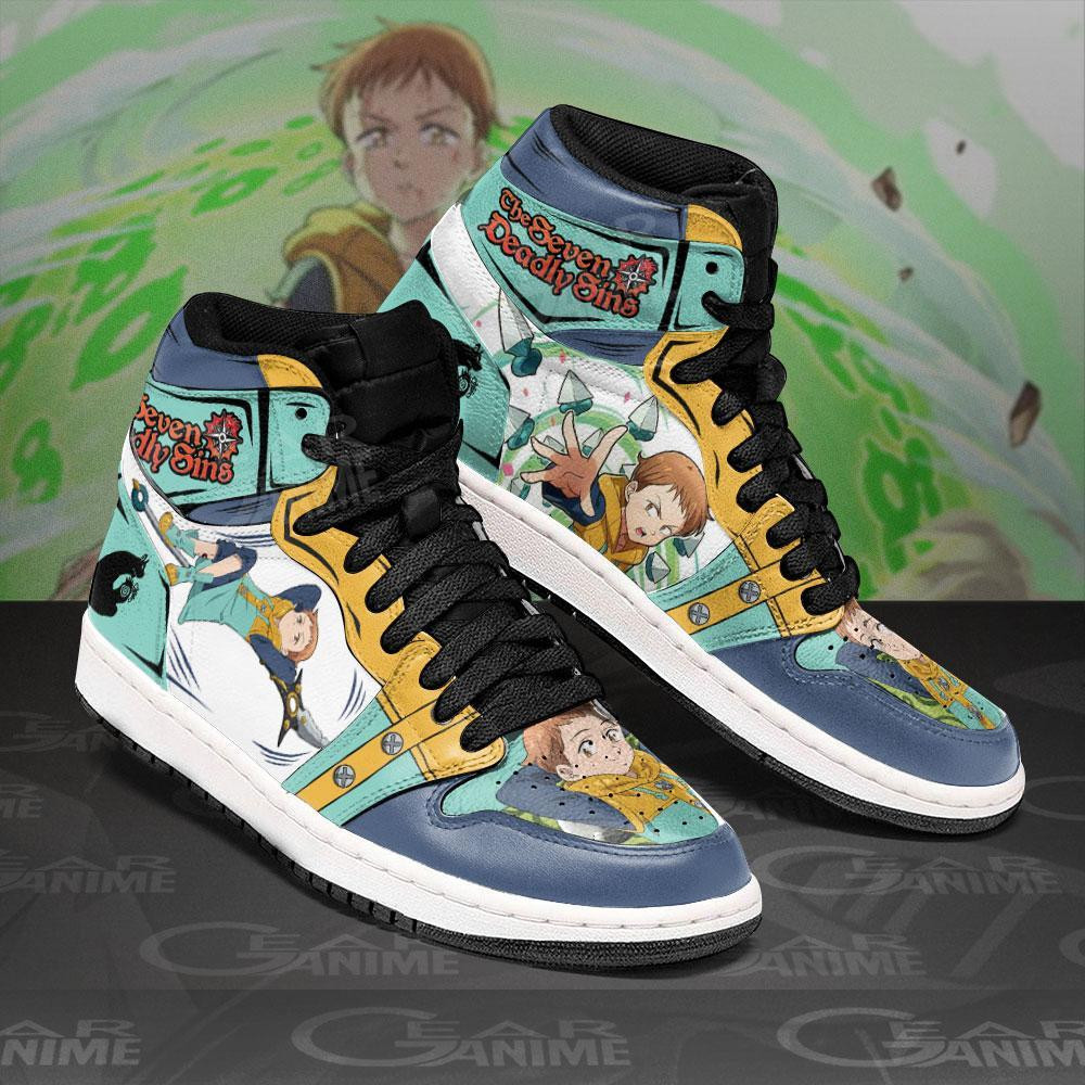 Seven Deadly Sins King J1s Sneakers Shoes -  Seven Deadly Sins - Angle 2