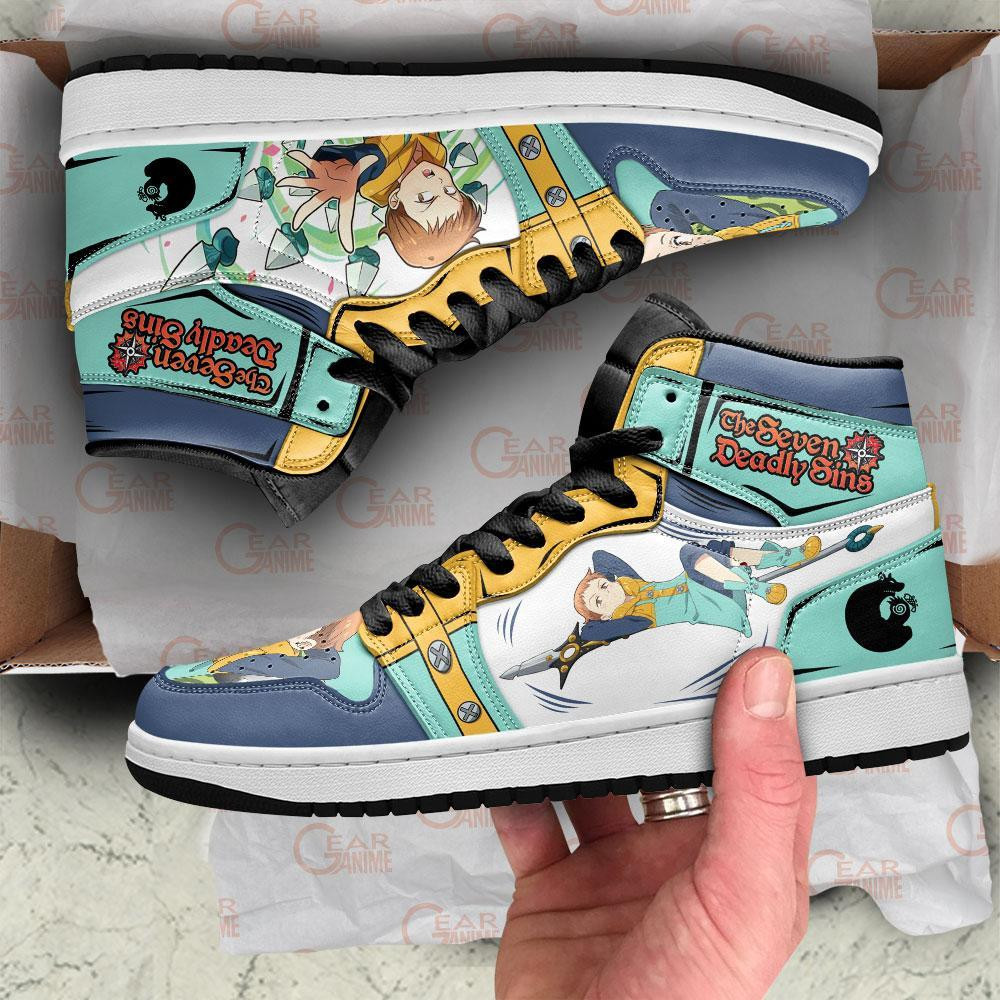Seven Deadly Sins King J1s Sneakers Shoes -  Seven Deadly Sins - Angle 3