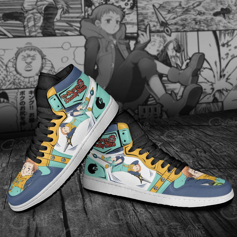 Seven Deadly Sins King J1s Sneakers Shoes -  Seven Deadly Sins - Angle 4