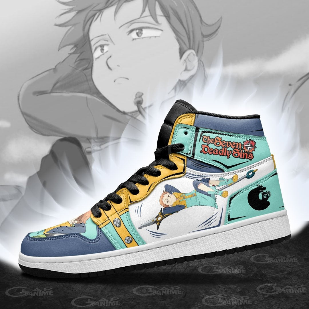 Seven Deadly Sins King J1s Sneakers Shoes -  Seven Deadly Sins - Angle 5