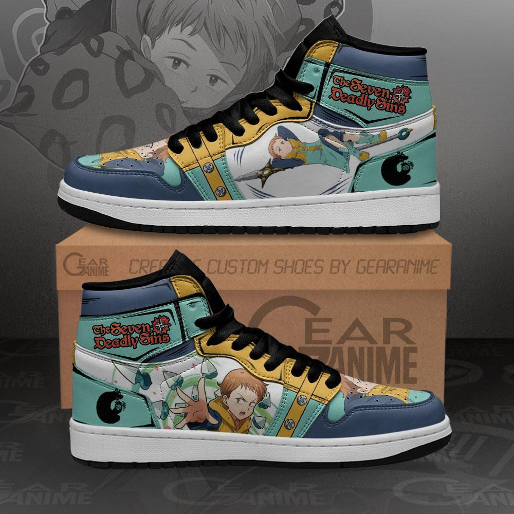 Seven Deadly Sins King J1s Sneakers Shoes -  Seven Deadly Sins - Angle 1