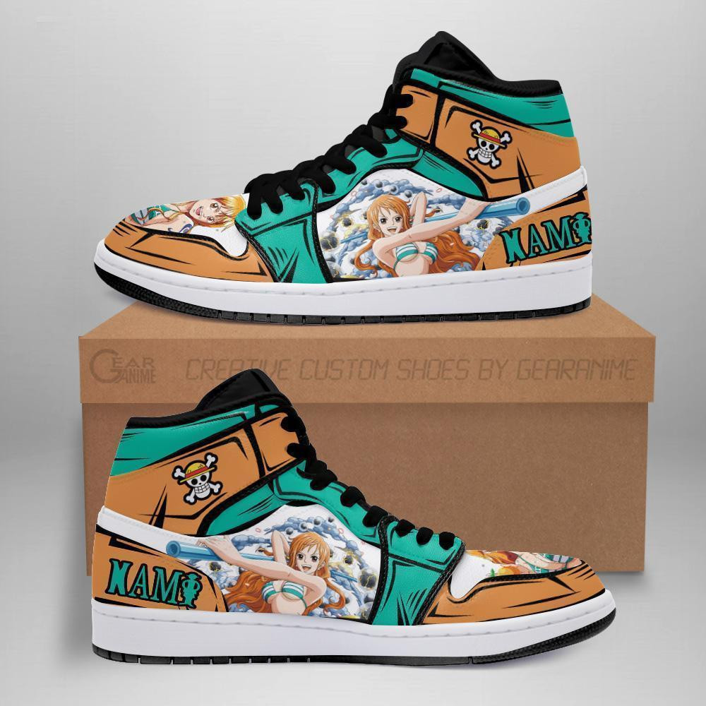 Nami Sneakers Clima Tact Custom Anime One Piece Shoes -  One Piece - Angle 1