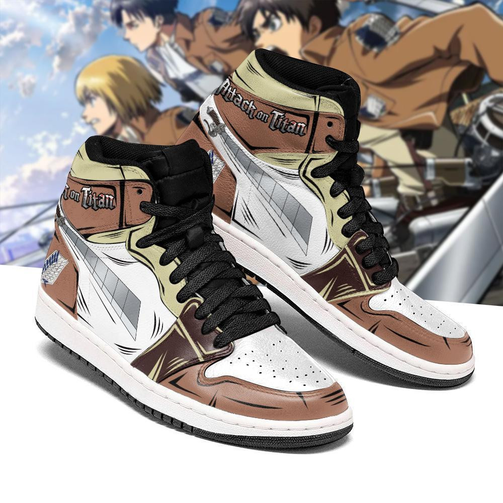 Shingeki Sword Sneakers AOT Anime Sneakers -  attack on titan - Angle 2