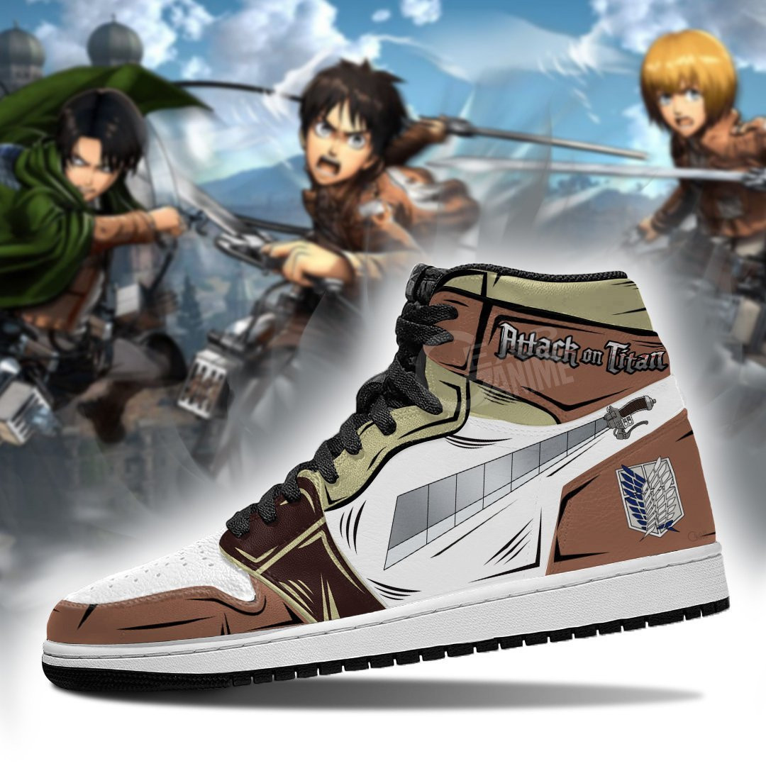 Shingeki Sword Sneakers AOT Anime Sneakers -  attack on titan - Angle 3