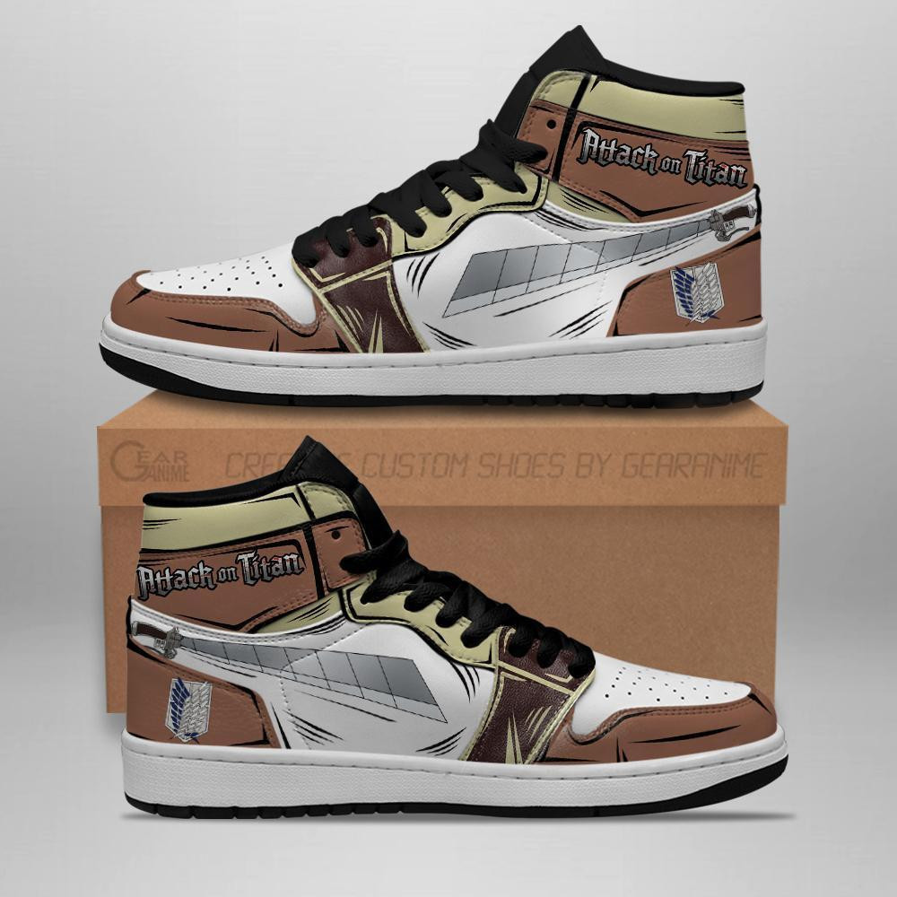 Shingeki Sword Sneakers AOT Anime Sneakers -  attack on titan - Angle 1