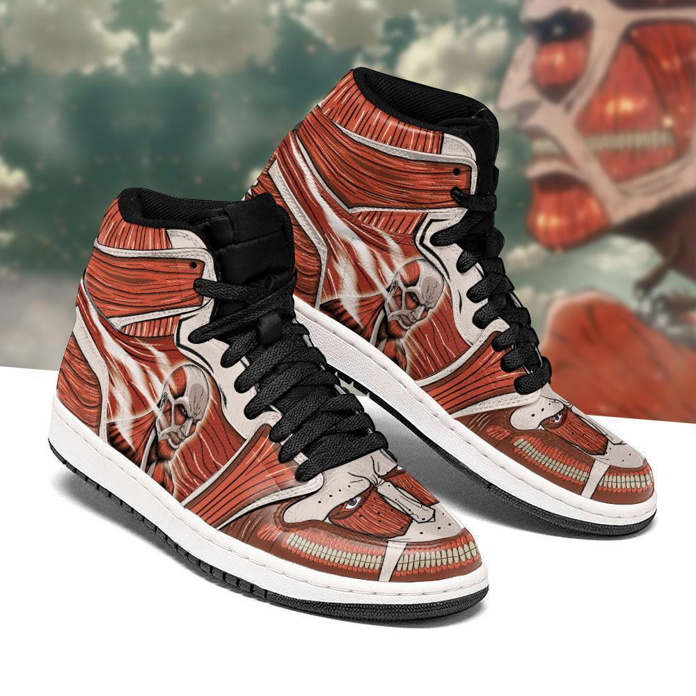 Colossal Titan Sneakers Shingeki Anime Sneakers -  attack on titan - Angle 2