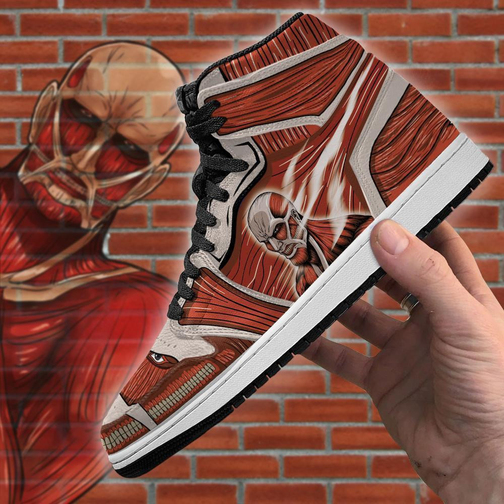 Colossal Titan Sneakers Shingeki Anime Sneakers -  attack on titan - Angle 4