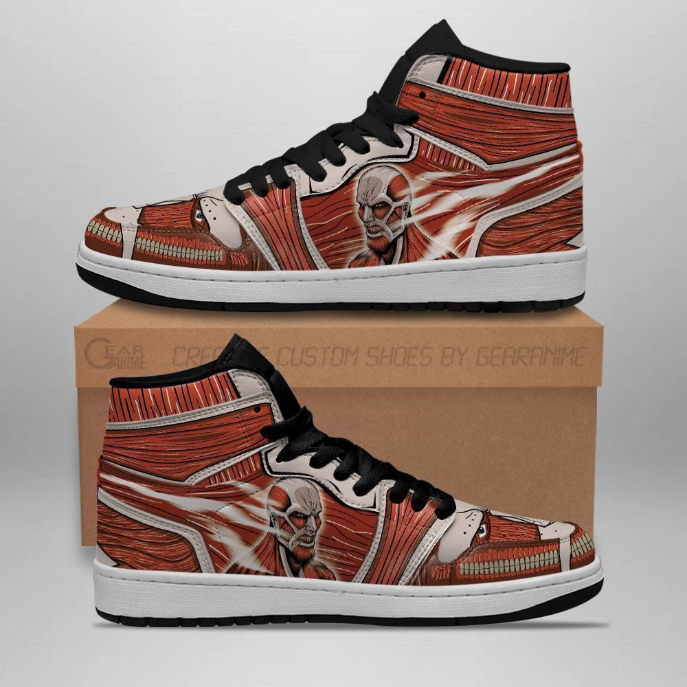 Colossal Titan Sneakers Shingeki Anime Sneakers -  attack on titan - Angle 1