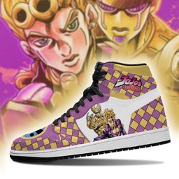 JoJo's Bizarre Adventure Sneakers Giorno Giovanna Anime Shoes - 5 - GearAnime