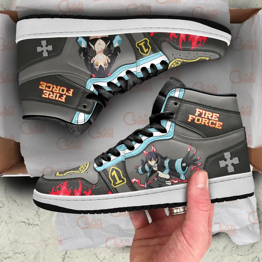 Fire Force Tamaki Kotatsu Sneakers Custom Anime Shoes - 4 - GearAnime