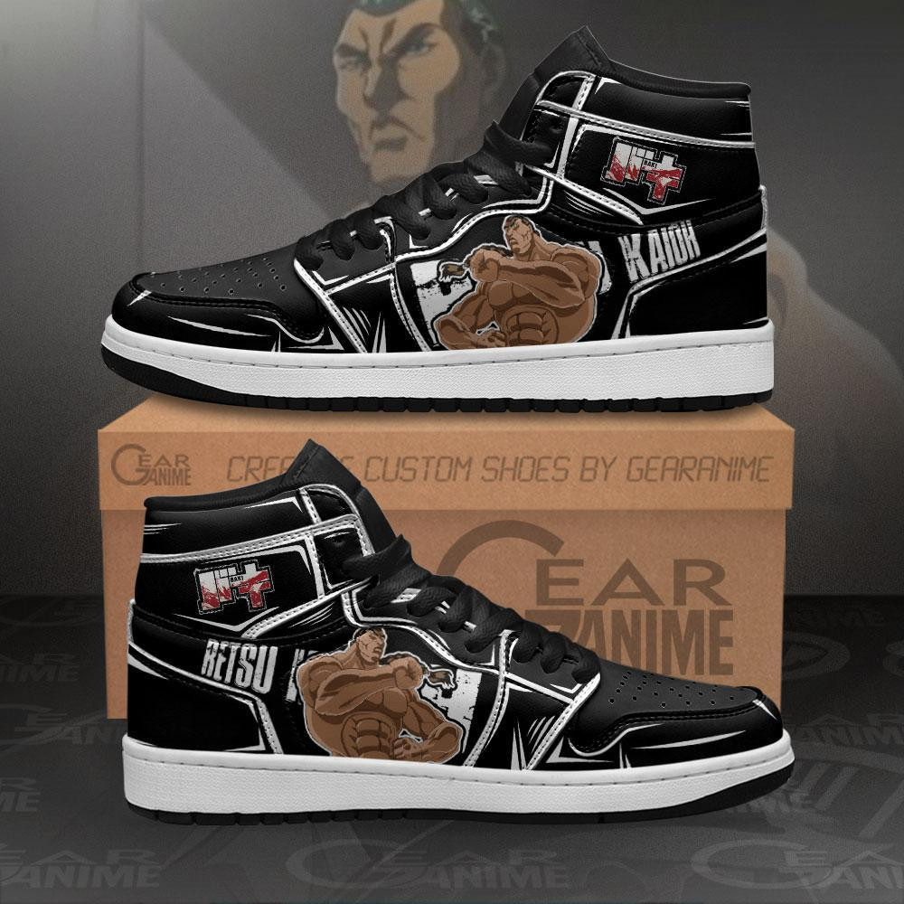 Retsu Kaioh Sneakers Baki Custom Anime Shoes -  Baki the Grappler - Angle 1