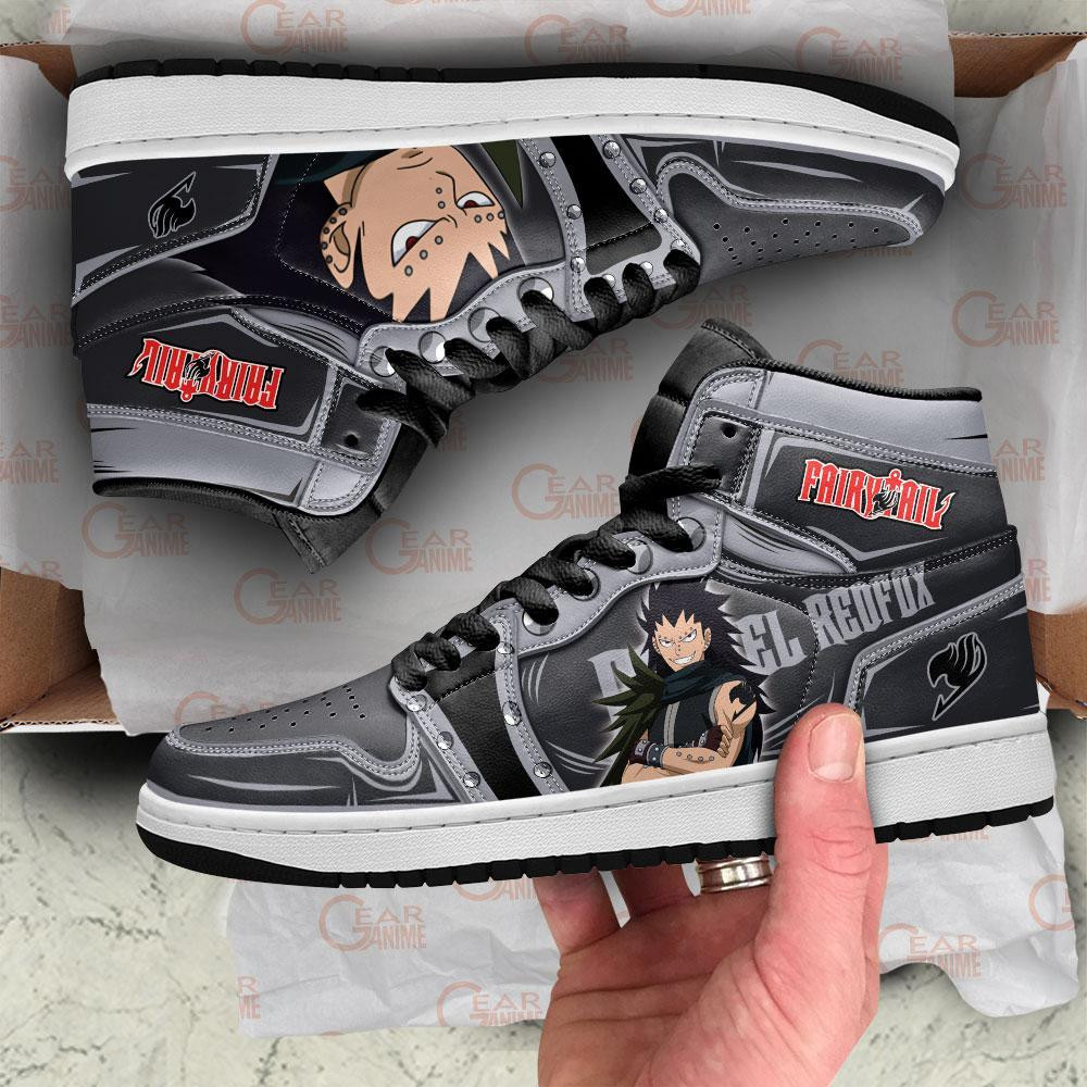Gajeel Redfox Sneakers Anime Fairy Tail Shoes -  Fairy Tail - Angle 2