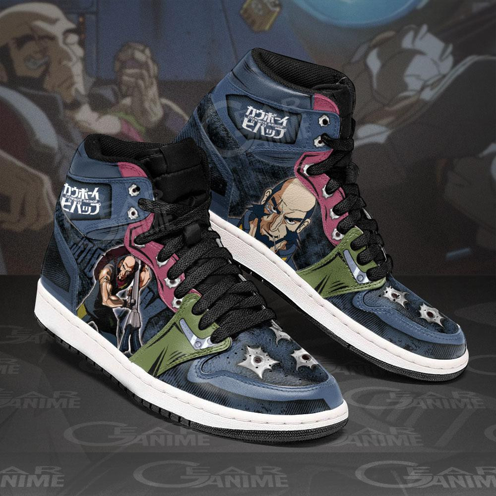 Cowboy Beebop Jet Black Sneakers Custom Anime Shoes - 2 - GearAnime