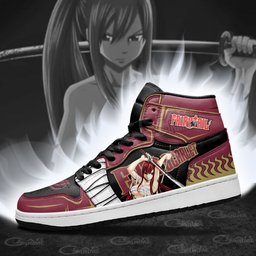 Erza Scarlet Sneakers Anime Fairy Tail Shoes -  Fairy Tail - Angle 3