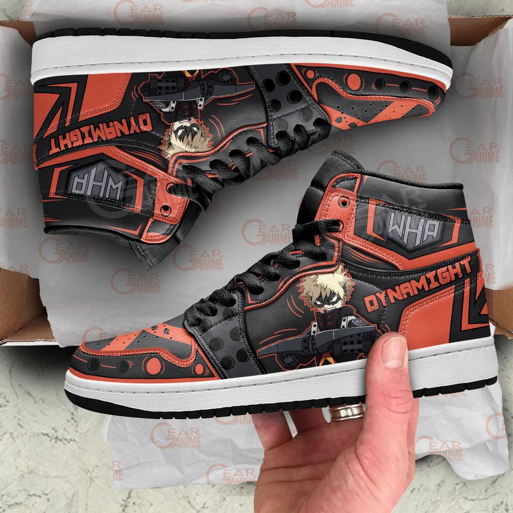 Musketeer Katsuki Bakugo Sneakers Anime Shoes -  My Hero Academia - Angle 3
