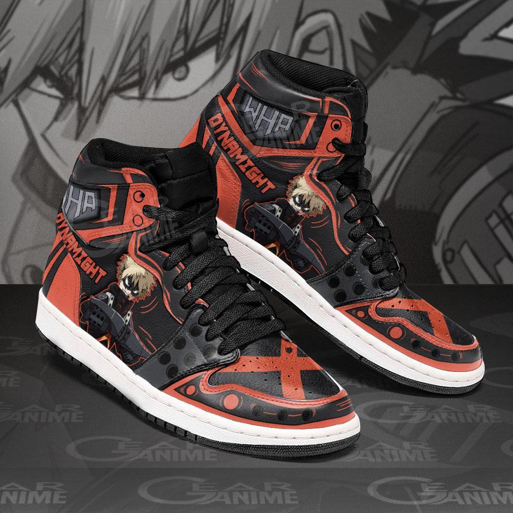 Musketeer Katsuki Bakugo Sneakers Anime Shoes -  My Hero Academia - Angle 2