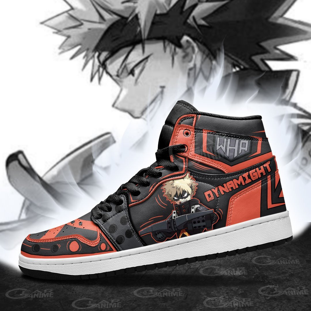 Musketeer Katsuki Bakugo Sneakers Anime Shoes -  My Hero Academia - Angle 4