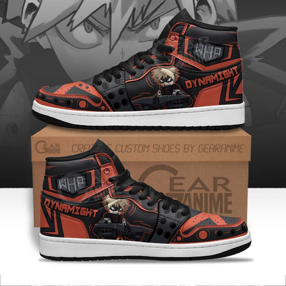 Musketeer Katsuki Bakugo Sneakers Anime Shoes -  My Hero Academia - Angle 1
