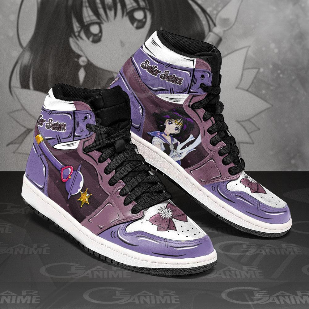 Sailor Saturn Sneakers Sailor Anime Shoes -  Sailor Moon - Angle 2