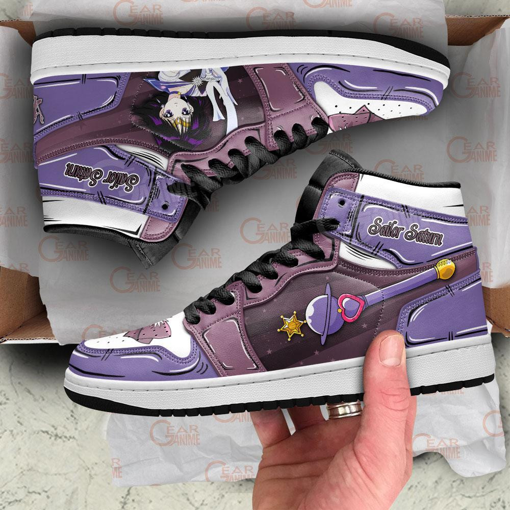 Sailor Saturn Sneakers Sailor Anime Shoes -  Sailor Moon - Angle 3